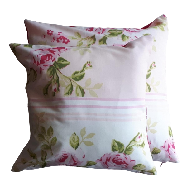 Kussenhoes set Roze bloem