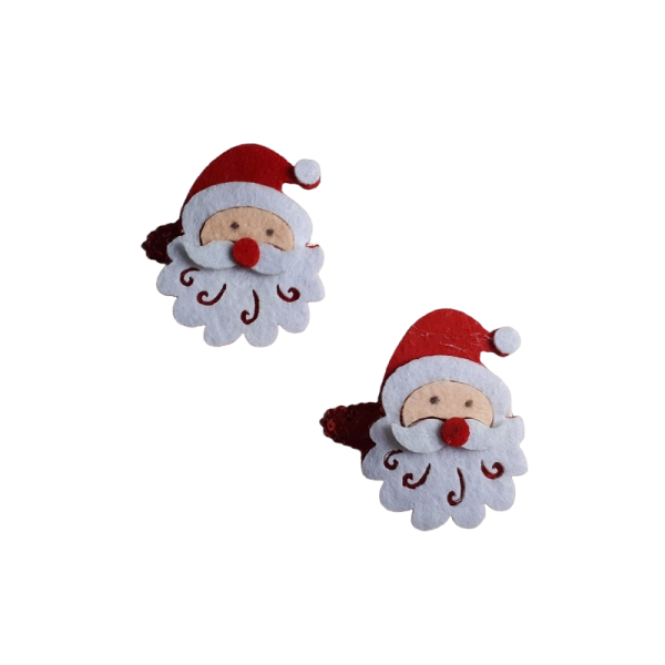 Haarknipjes Kerstman rood