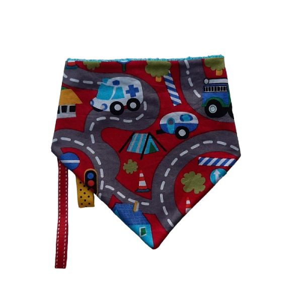 Bandana kwijlslab Verkeer rood