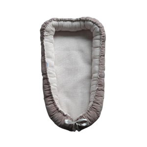 Babynestje Rib Taupe  / Beige Wafelstof - Afbeelding 2