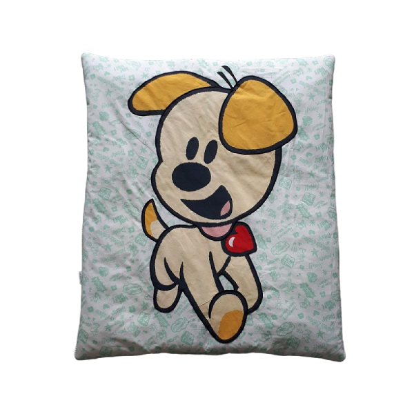 Boxkleed Witte wafelstof / Woezel & Pip mint