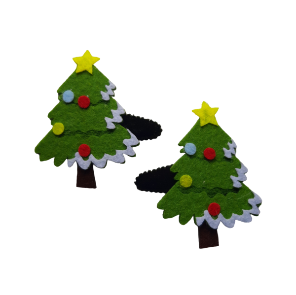 Haarknipjes Kerstboom Groen